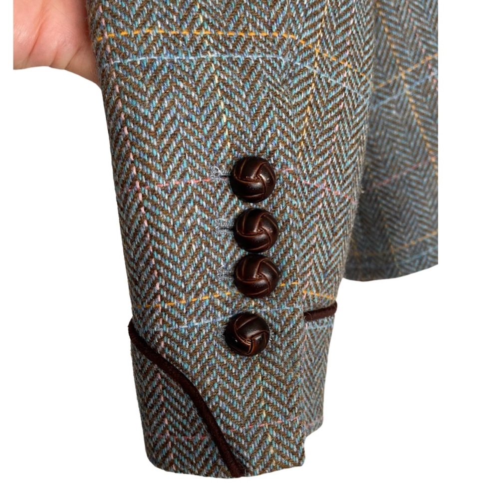 The British Collection Wool Chevron military blazer Prep School Quiet luxury - Picture 3 of 13